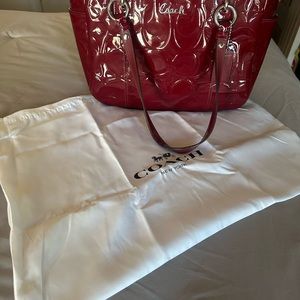 Red coach purse.  Excellent condition. Never used.. $125.00